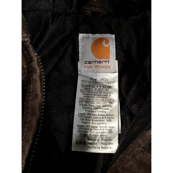 Carhartt Jacket Womens sz Medium Brown - Picture 3 of 5
